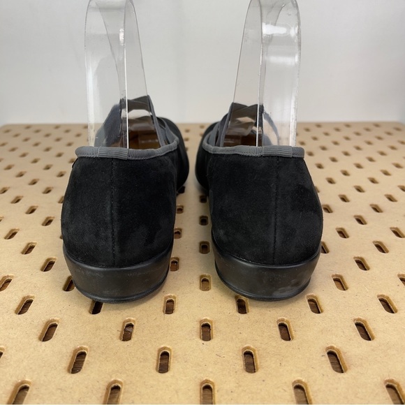 Mephisto Women’s Bayka Strappy Mary Jane Black Suede Low Wedge Size 7.5 - Picture 5 of 9